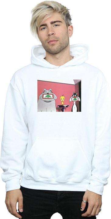 Immagine prodotto Looney Tunes Christmas Postcard Felpa con Cappuccio Uomo (XL)