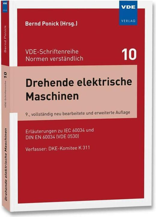 Produktbild Drehende elektrische Maschinen (Deutsch, Bernd Ponick, 2020)