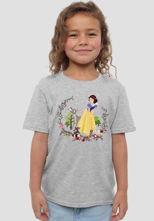 Actual product image Snow White Childrens/Kids And Her Forest Friends T-Shirt (128)