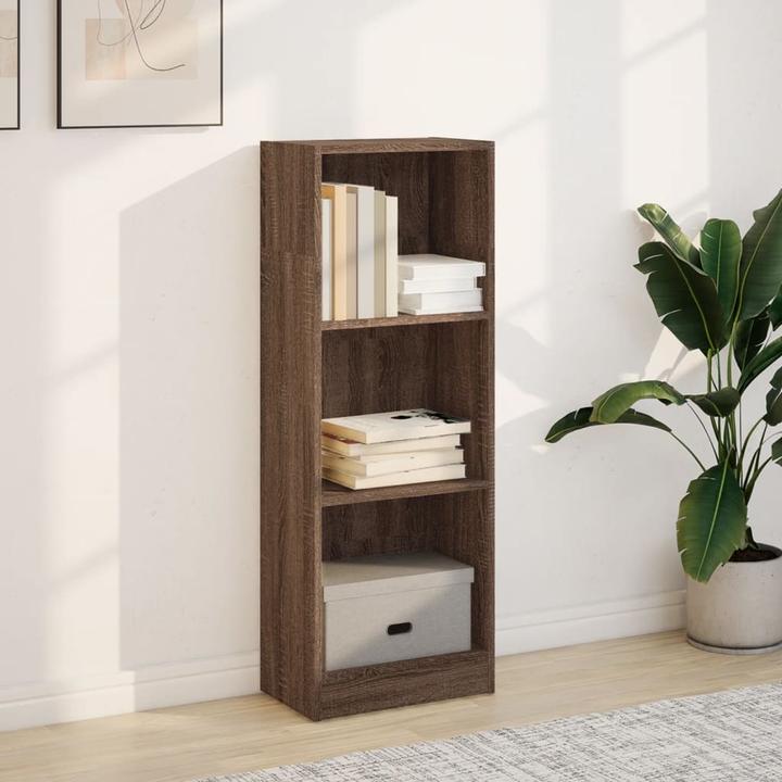 Produktbild VidaXL Bücherregal Bücherschrank Standregal Büroregal Braun Eichen-Optik (40 x 24 x 109 cm)