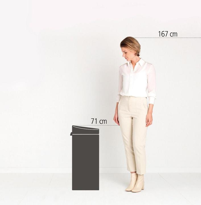 Produktbild Brabantia Abfalleimer Touch Bin New 30 l, Dreamy Blue (30 l)