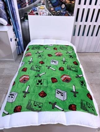 Produktbild Aymax Minecraft - Couverture en flanelle Symboles (110x150cm)