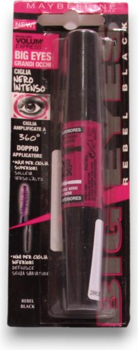 Produktbild Maybelline New York Mascara Volum' Express Big Eyes Black 5.1 + 4.6ml (Rebel Intense Black)