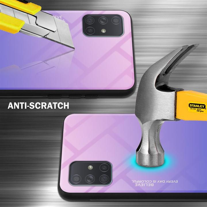 Actual product image Cadorabo TPU 2 colors glass cover (Samsung Galaxy A71)