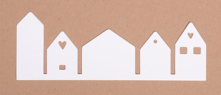 Actual product image Rayher Punching template "Row of houses"