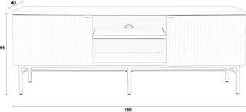 Actual product image Zuiver Cayo Sideboard Low (155 x 40 x 55 cm)