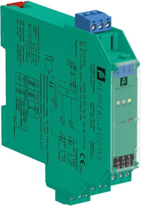 Actual product image Pepperl & Fuchs Pepperl Fuchs Electrode relay KFA6-ER-Ex1.W.LB (115163)
