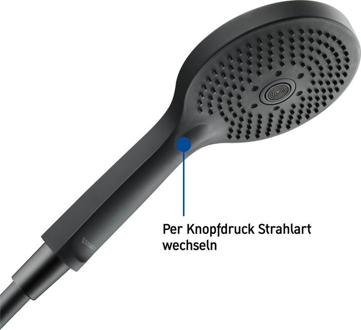 Image du produit Duravit Douchette à main 3jet Click! 120 MinusFlow, UV065201 (3 Types de jets, 9.50 l/min)