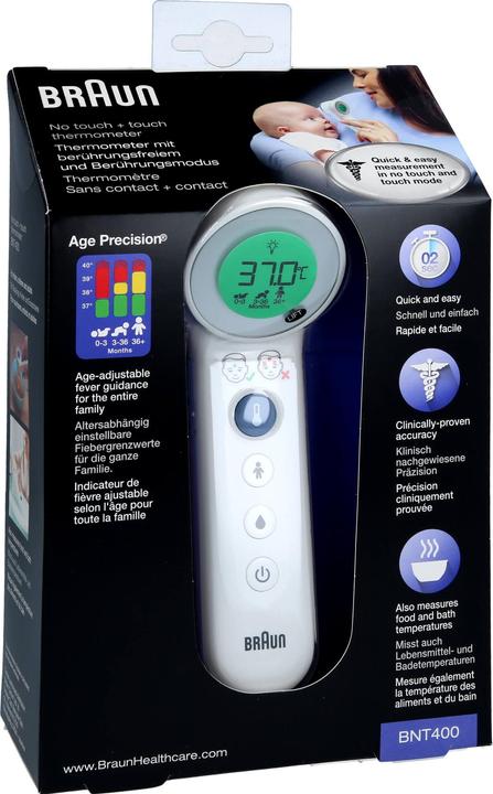 Actual product image Braun BNT 400 No Touch (Forehead, Non-contact)