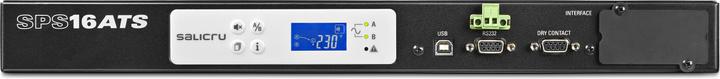Produktbild Salicru SPS 16 ATS - Rackmount - 1U - LCD - 9 AC-Ausgänge - Schwarz - Grau