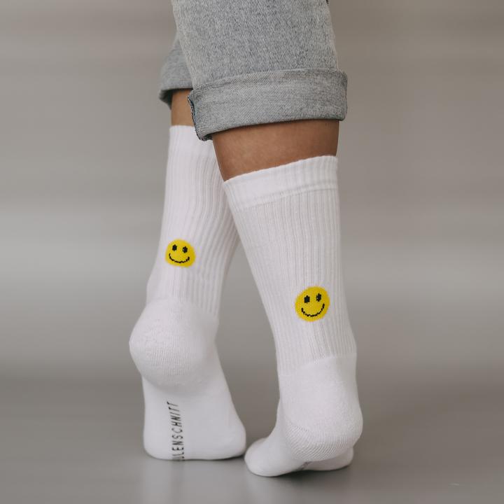 Actual product image Eulenschnitt Socken Smiley gelb S Gr.35-38 (35 - 38)