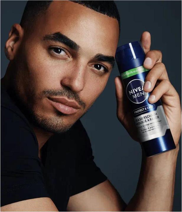 Actual product image Nivea Men Protect & Care Rasierschaum (200 ml, Shaving cream)