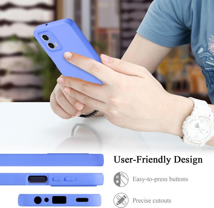 Actual product image Cadorabo Case for Motorola Moto G73 TPU in liquid protection silicone design (Motorola Moto G73)
