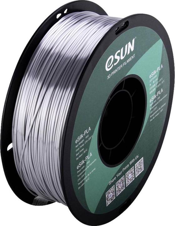 Produktbild eSUN eSilk-PLA (PLA, 1.75 mm, 1000 g, Silber)