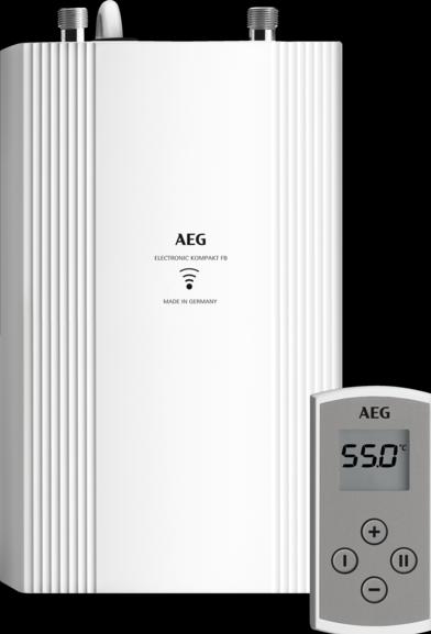 Produktbild AEG Haustechnik DDLE Kompakt FB 11/13 kW Kompakt Durchlauferhitzer für die Küche, Fernbedienung, 400 V, Untertisch