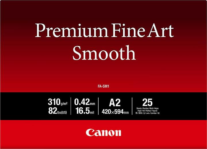 Image du produit Canon Premium Fine Art Smooth (310 g/m², 25 x, A2)