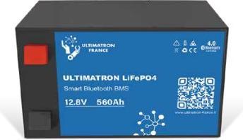 Ultimatron Batterie d'alimentation sous le siège ULM-12V-560Ah LiFePO4 (12 V, 560 Ah)