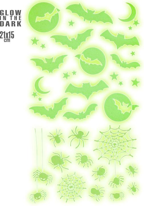 Actual product image Magni Decorative stickers Halloween bat and spiders