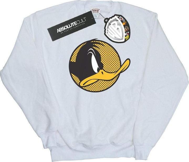 Looney Tunes Daffy Duck Dotted Profile Sweatshirt (L)