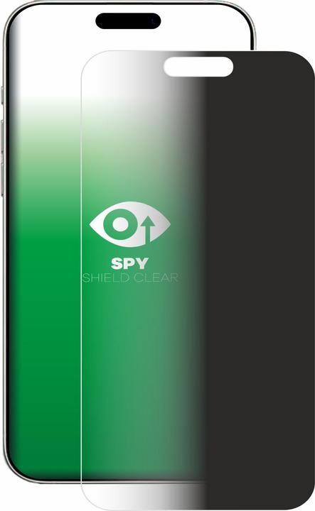 Actual product image upscreen Anti-spy privacy film Blue light protection film (1 Piece, Apple iPhone 16 Pro)