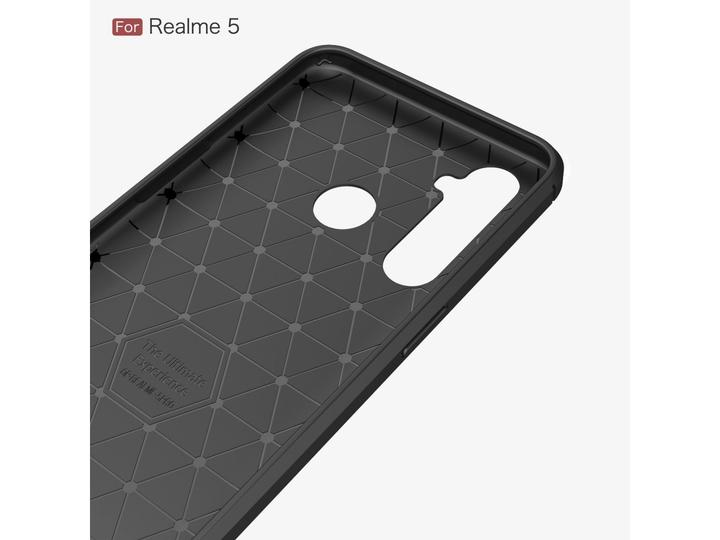 Image du produit Screenguard Realme 5 Housse Carbon Brushed Soft TPU (Realme 5)