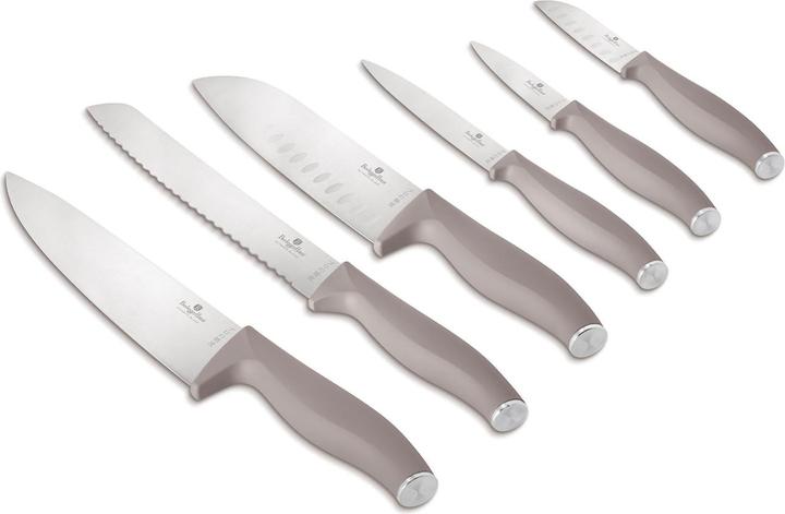 Immagine prodotto BerlingerHaus Set di coltelli di design, affilati a mano, 6 pezzi, tortora