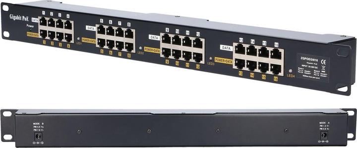 Produktbild Extralink EX.2008 PoE adapter Fast Ethernet, Gigabit Ethernet (802.3af (PoE))