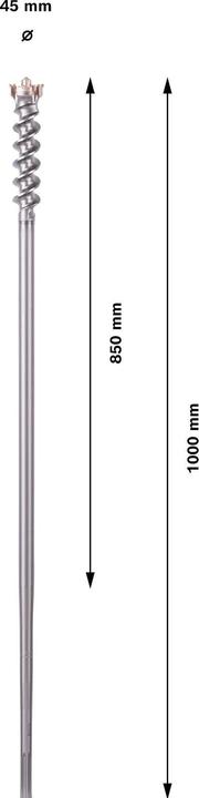 Actual product image Bosch Professional Zubehör PRO SDS max-9 break through drill bit, 45 x 850 x 1000 mm (45 mm)