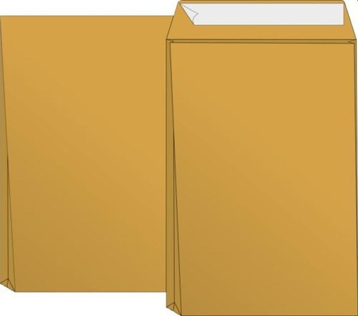 Produktbild Versandtaschen B5 Haftklebung 110g/qm braun VE=50 Stück (1 x)