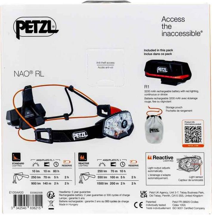Productafbeelding Petzl Nao Rl (1500 lm)