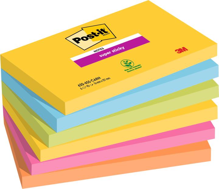 Post-it Super Sticky Rio Notes (127 x 76 mm)
