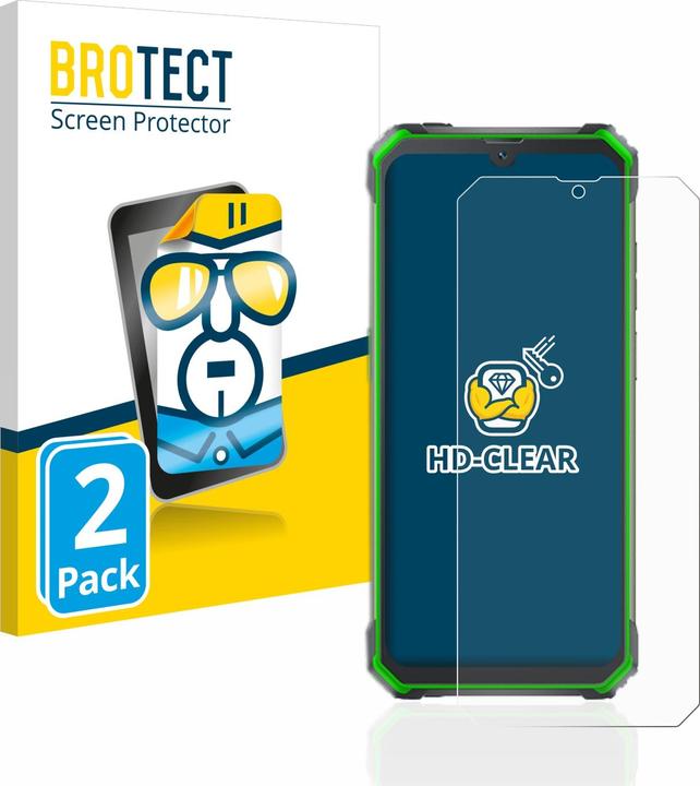 Actual product image BROTECT Screen Protector Clear (2 Piece, Blackview BV7100)