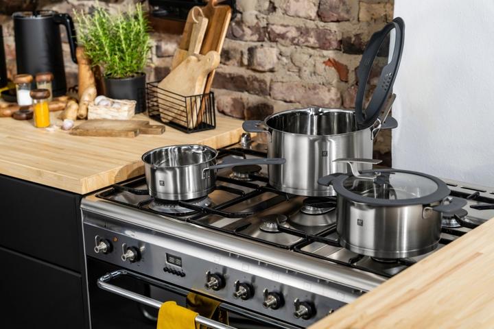 Produktbild Zwilling 1009149 Simplify Edelstahl-Kochtopfset (20 cm, Pfannenset + Topfset, Edelstahl)