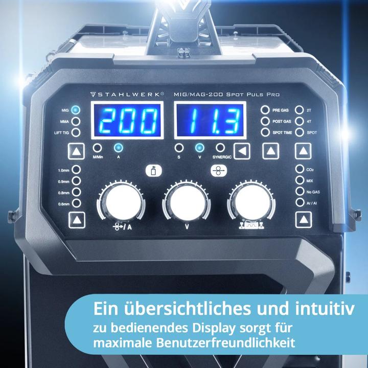 Produktbild Stahlwerk Schweissgerät MIG MAG 200 Spot Puls Pro Kombigerät mit Spotfunktion