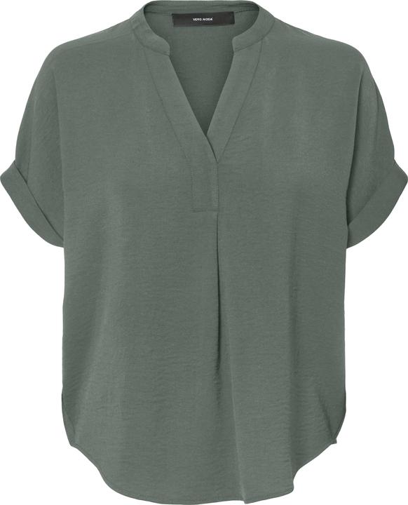 Vero Moda V-Ausschnitt Oberteil mit kurzen Ärmeln