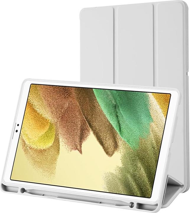 Techsuit - Flex Trifold (with Pencil Holder) - Samsung Galaxy Tab A7 Lite - Gray (Galaxy Tab A7 Lite)