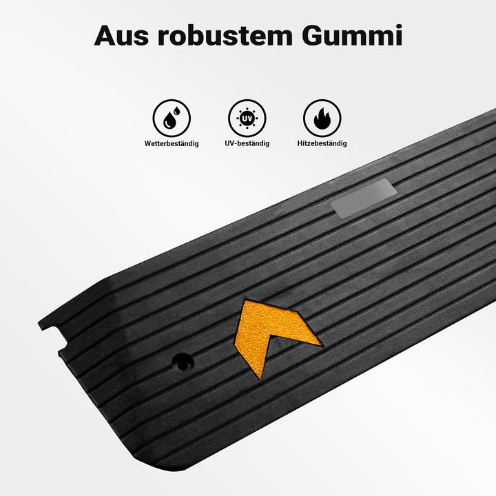 Actual product image Wiltec Rubber threshold ramp 1100x320x38mm Ramp 50t Access ramp wheelchair car