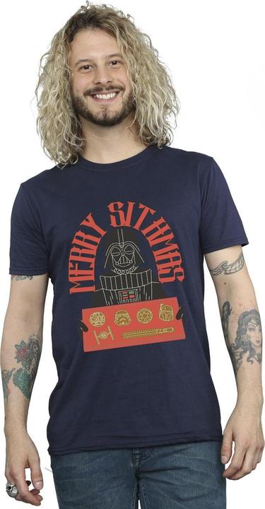 Image du produit Star Wars - T-shirt EPISODE IV: A NEW HOPE MERRY SITHMAS - Homme (XL)