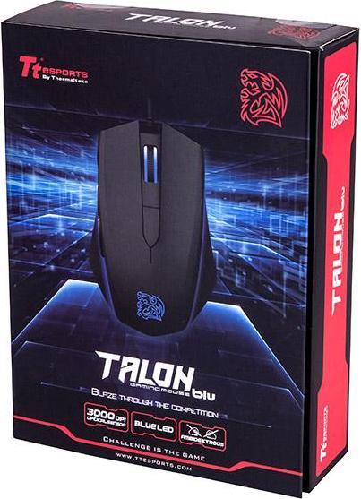 Actual product image Tt eSPORTS Talon Blue Gaming Mouse (Cable)