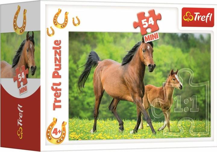 Produktbild Trefl Puzzle World of Horses: Stute mit Fohlen 54 Teile (54 Teile)