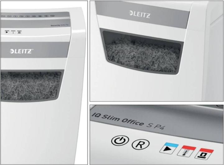 Immagine prodotto Leitz Distruggidocumenti IQ Office S UE 12 fogli taglio particellare 4 x 28 mm P-4 23 l (Taglio delle particelle)