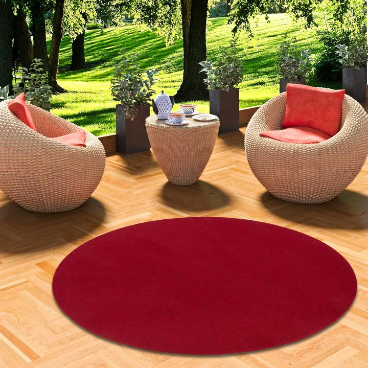 Produktbild Snapstyle Kunstrasen Rasenteppich mit Noppen Kingston Rund (200 x 200 cm)