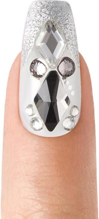 Immagine prodotto Herba Unghie di Kiss Majestic - Sparkle (Unghie artificiali, Grigio, Trasparente)
