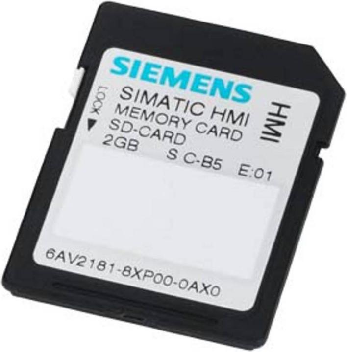 Siemens Scheda SD 6AV2181-8XP00-0AX0 2 GB - Secure Digital (SD) (2 GB, SD)