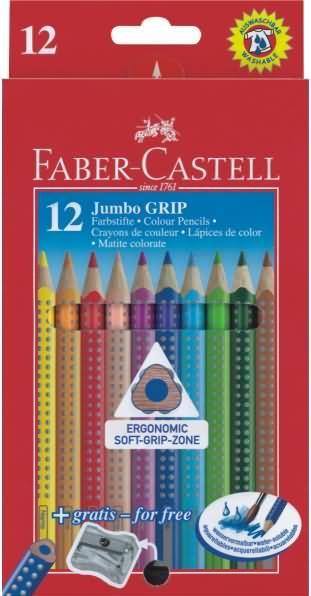 Actual product image Faber-Castell jumbo grip (Multicoloured, 12 x)