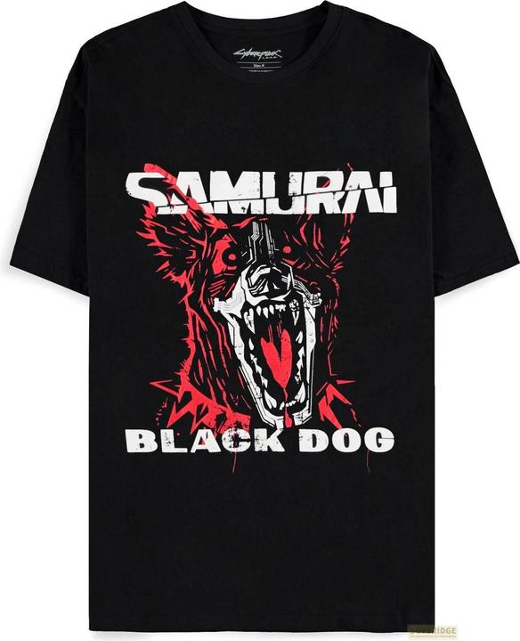 Image du produit Difuzed Cyberpunk 2077 T-Shirt Black Dog Samurai Album Art (L) (L)