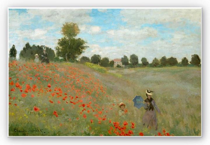 Produktbild Trenddeko Monet - Mohnfeld bei Argenteuil (100 x 70 cm)