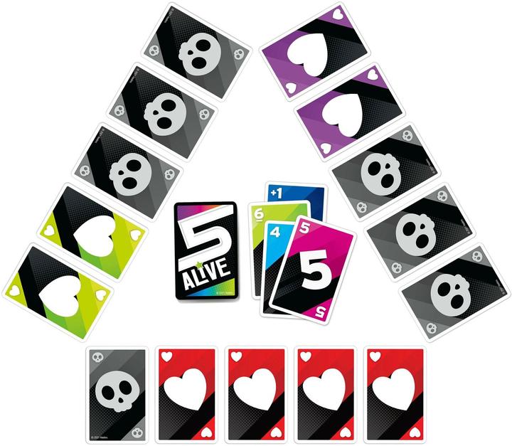 Actual product image Hasbro Gaming Five Alive Card Game (German)
