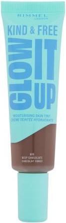 Rimmel London Kind & Free Glow It Up Moisturising Skin Tint (605 Deep Chocolate)