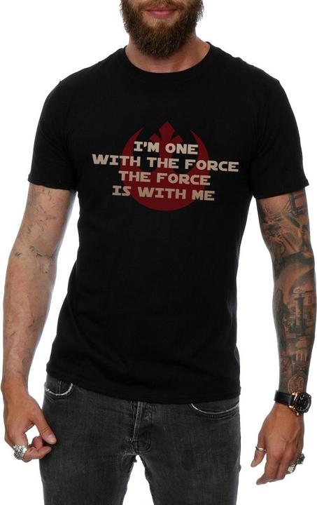 Image du produit Star Wars - T-shirt ROGUE ONE I'M ONE WITH THE FORCE RED - Homme (XL)